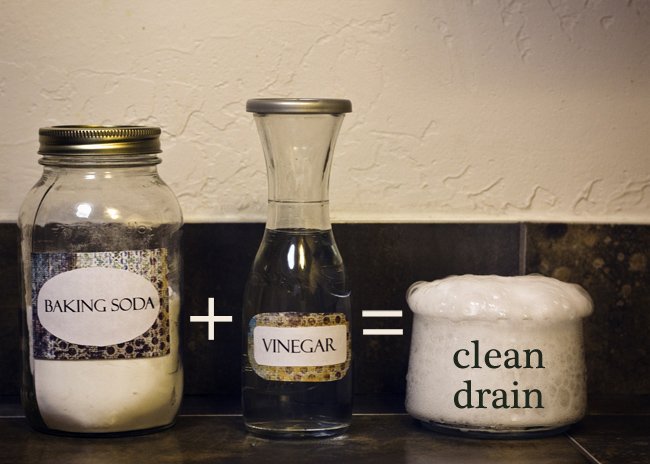 baking soda and vinegar on how to unblock a drain
