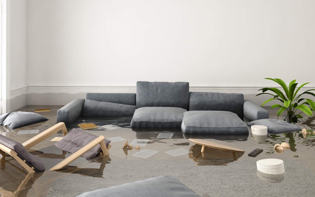water damaged home